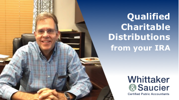 Qualified Charitable Distributions from your IRA