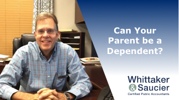 Can your parent be a dependent?